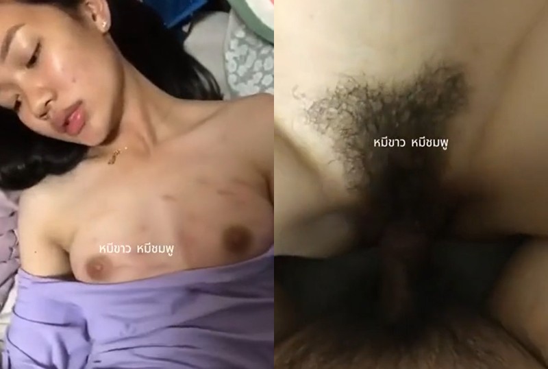 สาวไทย เย็ดกับแฟนครั้งแรก เขินๆ พอเริ่มเงี่ยนโยกควยเอง