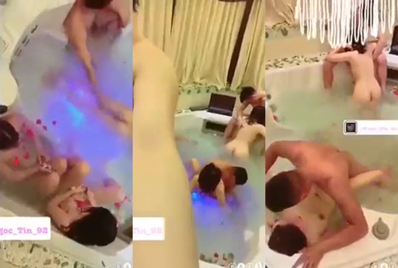 Ngoc Tin commits mass chaos in the swimming pool