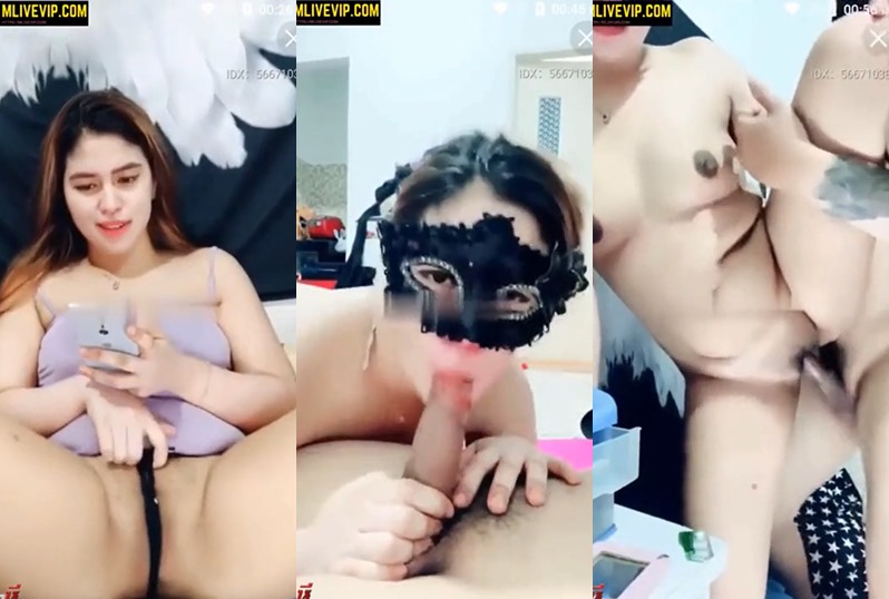 คลิปหลุดสาวใหญ่ อยากลองเย็ดคู่เทพ Mlive นั่งถูหีโชว์สักพัก