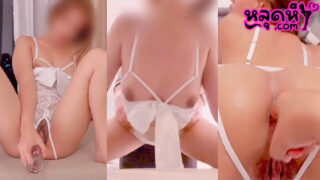 New girl imhotnurse, young girl with big pussy, stuffs water bottle into her pussy hole, shows her husband