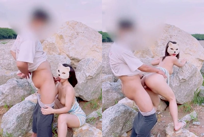 A couple of Thep Ollie, a secret boyfriend near Sirindhorn Dam Latest Thai leaked clip Dirtybangg69