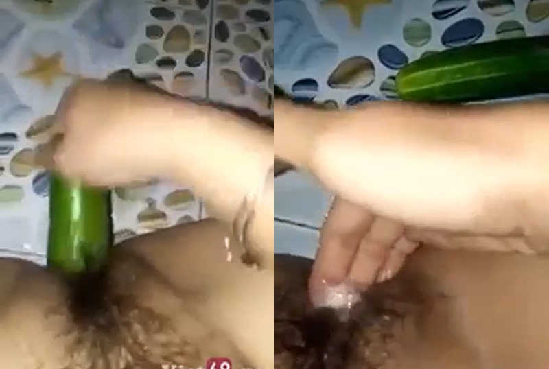 Yêu xa em nứng tìm đến dưa leo