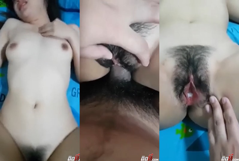 Vídeo pornô tailandês, foda fresca com uma linda e branquinha, fode intensamente até gozar dentro.