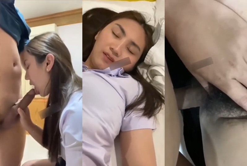 วิดีโอโป๊นักศึกษาสาวที่ทำงานในธุรกิจการเงิน หน้าตาสวยเย็ดกับแฟนชายใส่ชุดนักศึกษา