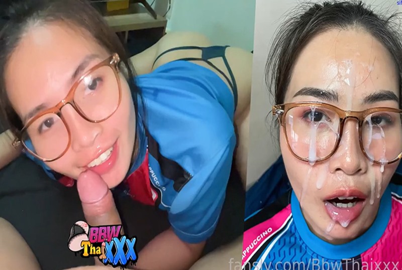 A glasses-wearing girl fucks a football shirt, Olive loves her job as a Ponhub fan, unzips her pants to suck her boyfriend's cock.